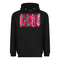 Black valentines day brushstroke Heavyweight Hoodie - OliviaCreatesArt