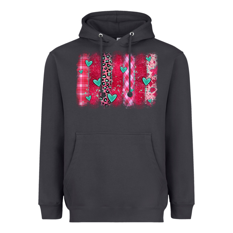Valentines Day Brushstroke Heavyweight Hoodie by OliviaCreatesArt | Teevron