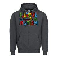 Smoke i love someone with autism Zipper Hoodie - Zillion Design Studio