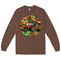 Chestnut Christmas Farm Red Tractor Long Sleeve Tee - RanaPortraitStore