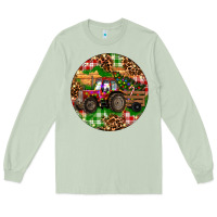 Matcha Christmas Farm Red Tractor Long Sleeve Tee - RanaPortraitStore