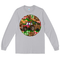 Moon Dust Christmas Farm Red Tractor Long Sleeve Tee - RanaPortraitStore