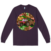 Plum Christmas Farm Red Tractor Long Sleeve Tee - RanaPortraitStore