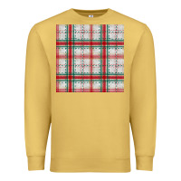 Antique Gold christmas plaid seamless pattern Premium Sweatshirt - BundleAndBundleShop