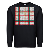 Black christmas plaid seamless pattern Premium Sweatshirt - BundleAndBundleShop