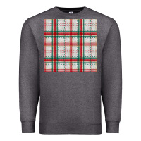 Charcoal Heather christmas plaid seamless pattern Premium Sweatshirt - BundleAndBundleShop