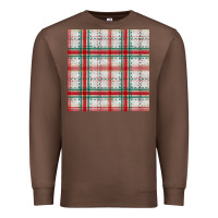 Chestnut christmas plaid seamless pattern Premium Sweatshirt - BundleAndBundleShop