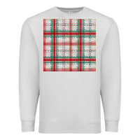 Dove Grey christmas plaid seamless pattern Premium Sweatshirt - BundleAndBundleShop