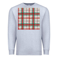 Heather Grey christmas plaid seamless pattern Premium Sweatshirt - BundleAndBundleShop