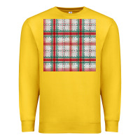 Lemon christmas plaid seamless pattern Premium Sweatshirt - BundleAndBundleShop