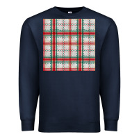Christmas Plaid Seamless Pattern Premium Sweatshirt | Teevron