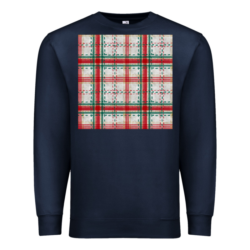 Christmas Plaid Seamless Pattern Premium Sweatshirt by BundleAndBundleShop | Teevron