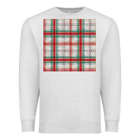 Oatmeal Heather christmas plaid seamless pattern Premium Sweatshirt - BundleAndBundleShop