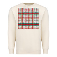 Sandshell christmas plaid seamless pattern Premium Sweatshirt - BundleAndBundleShop