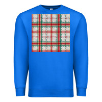 True Royal christmas plaid seamless pattern Premium Sweatshirt - BundleAndBundleShop