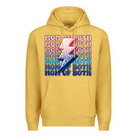 Antique Gold mom of both boy and girl Premium Hoodie - MaliasSmallBusiness