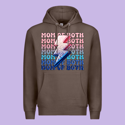 Mom Of Both Boy And Girl Premium Hoodie Designed By Maliassmallbusiness