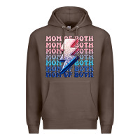 Coffee mom of both boy and girl Premium Hoodie - MaliasSmallBusiness