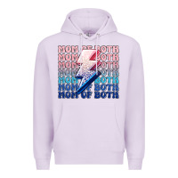 Lilac mom of both boy and girl Premium Hoodie - MaliasSmallBusiness