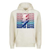 Oatmeal Heather mom of both boy and girl Premium Hoodie - MaliasSmallBusiness