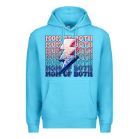 Ocean Blue mom of both boy and girl Premium Hoodie - MaliasSmallBusiness