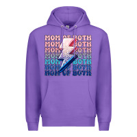 Purple mom of both boy and girl Premium Hoodie - MaliasSmallBusiness