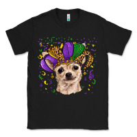 Black mardi gras hat chihuahua Classic Tee - RanaPortraitStore