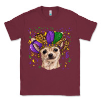 Burgundy mardi gras hat chihuahua Classic Tee - RanaPortraitStore
