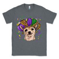Charcoal Heather mardi gras hat chihuahua Classic Tee - RanaPortraitStore