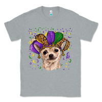 Heather Grey mardi gras hat chihuahua Classic Tee - RanaPortraitStore