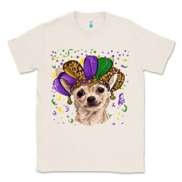 Natural mardi gras hat chihuahua Classic Tee - RanaPortraitStore