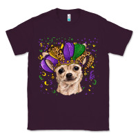 Plum mardi gras hat chihuahua Classic Tee - RanaPortraitStore