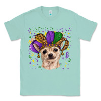 Seafoam mardi gras hat chihuahua Classic Tee - RanaPortraitStore