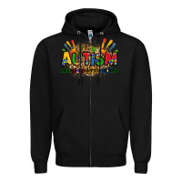 Black autism accept understand love Zipper Hoodie - Zillion Design Studio