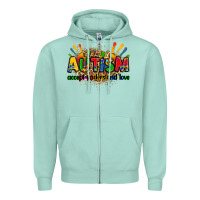 Seafoam autism accept understand love Zipper Hoodie - Zillion Design Studio