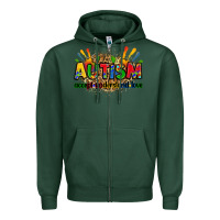 Sports Green autism accept understand love Zipper Hoodie - Zillion Design Studio