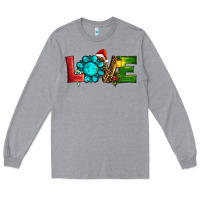 Heather Grey Western Gemstone Christmas Love Long Sleeve Tee - RanaPortraitStore