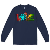 Navy Western Gemstone Christmas Love Long Sleeve Tee - RanaPortraitStore