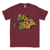 Burgundy sunflower pumpkin Classic Tee - RanaPortraitStore