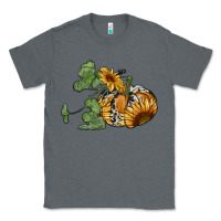 Charcoal Heather sunflower pumpkin Classic Tee - RanaPortraitStore