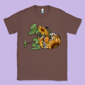 Sunflower Pumpkin Classic Tee Designed By Ranaportraitstore