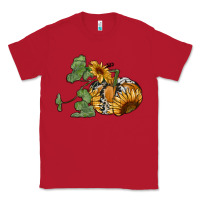 Red sunflower pumpkin Classic Tee - RanaPortraitStore