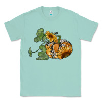 Seafoam sunflower pumpkin Classic Tee - RanaPortraitStore