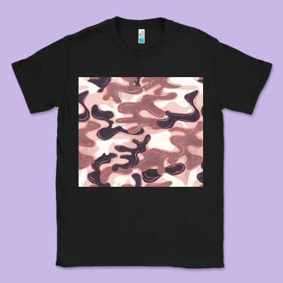 Milky Camouflage Classic Tee Designed By Barkaloodesign