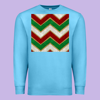 Christmas Stripes Seamless Pattern Premium Sweatshirt Designed By Bundleandbundleshop