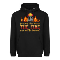 Black the fire with firefighter air mask Heavyweight Hoodie - HRA Design Shop