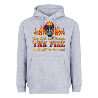 Heather Grey the fire with firefighter air mask Heavyweight Hoodie - HRA Design Shop