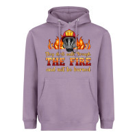 Lavender the fire with firefighter air mask Heavyweight Hoodie - HRA Design Shop