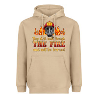 The Fire With Firefighter Air Mask Heavyweight Hoodie | Teevron
