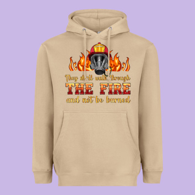 The Fire With Firefighter Air Mask Heavyweight Hoodie Designed By Hra Design Shop
